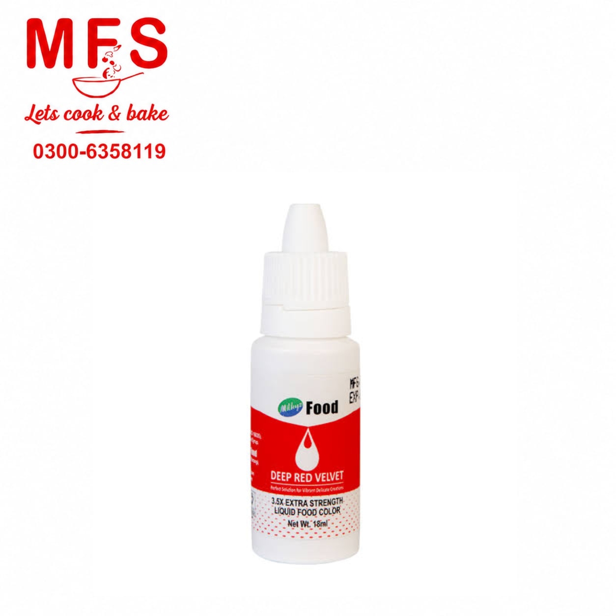 MIlkyz Food Deep Red color 18ml