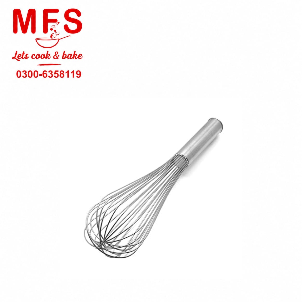 Hand Whisk 16mm stainless steel