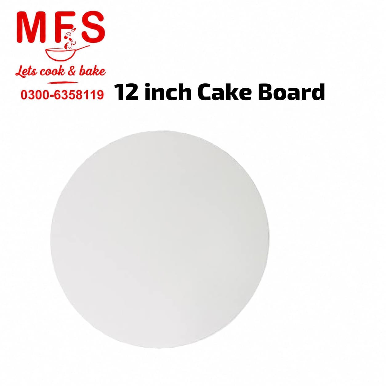 12*12 white cake Board Round chip board